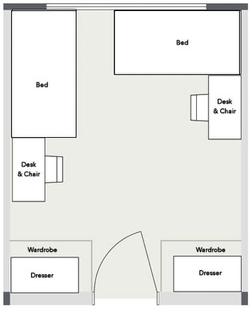 Manzanita double room setup