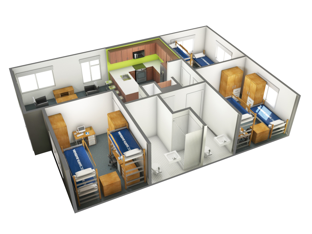 view of an SJV three-bedroom option B in Elsinore & Malibu Courts