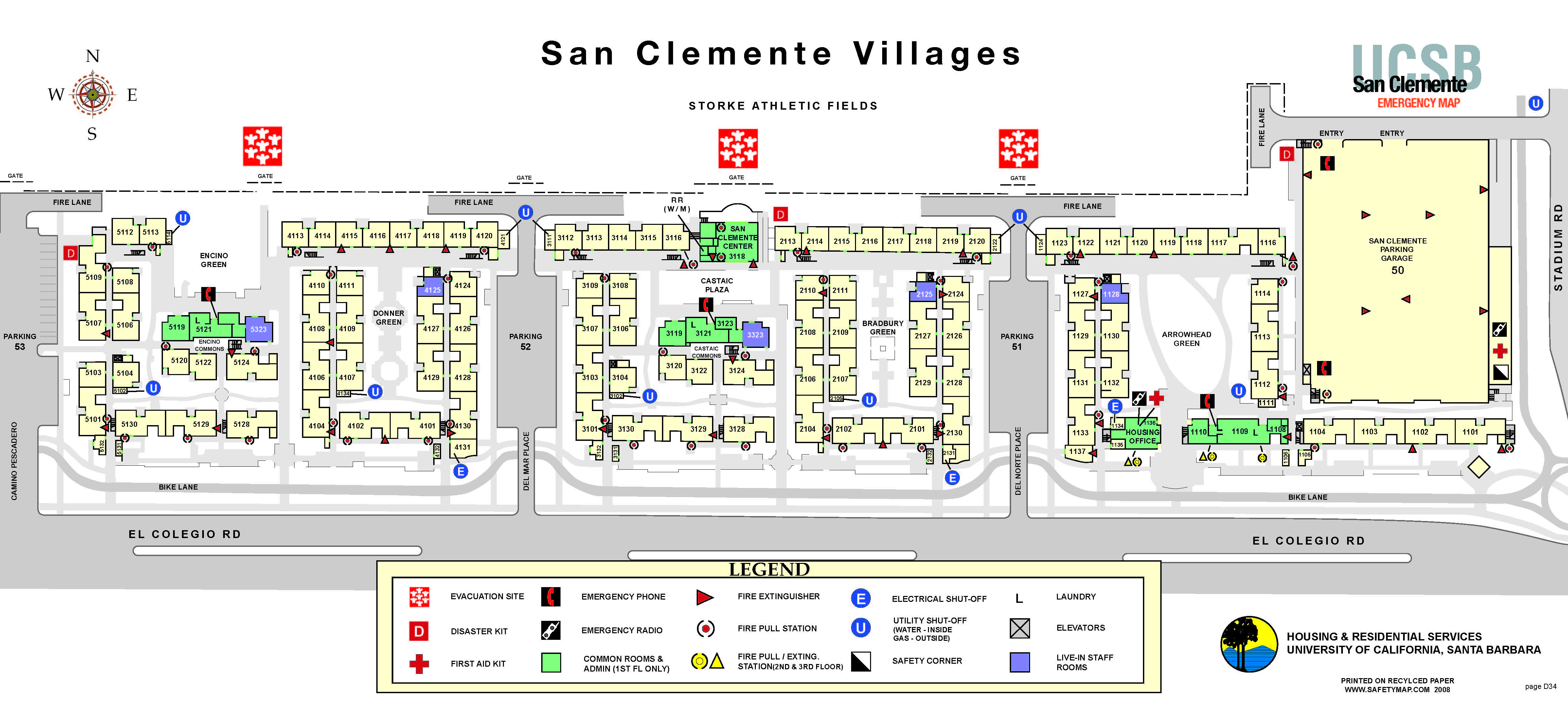 San Clemente Villages building layout map