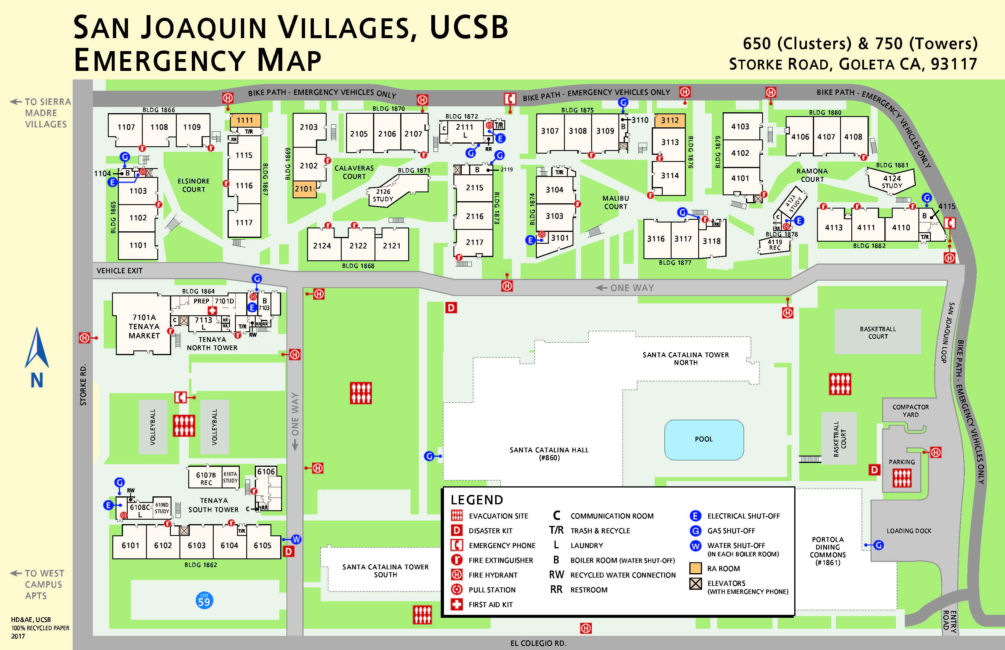 San Joaquin Village building layout map