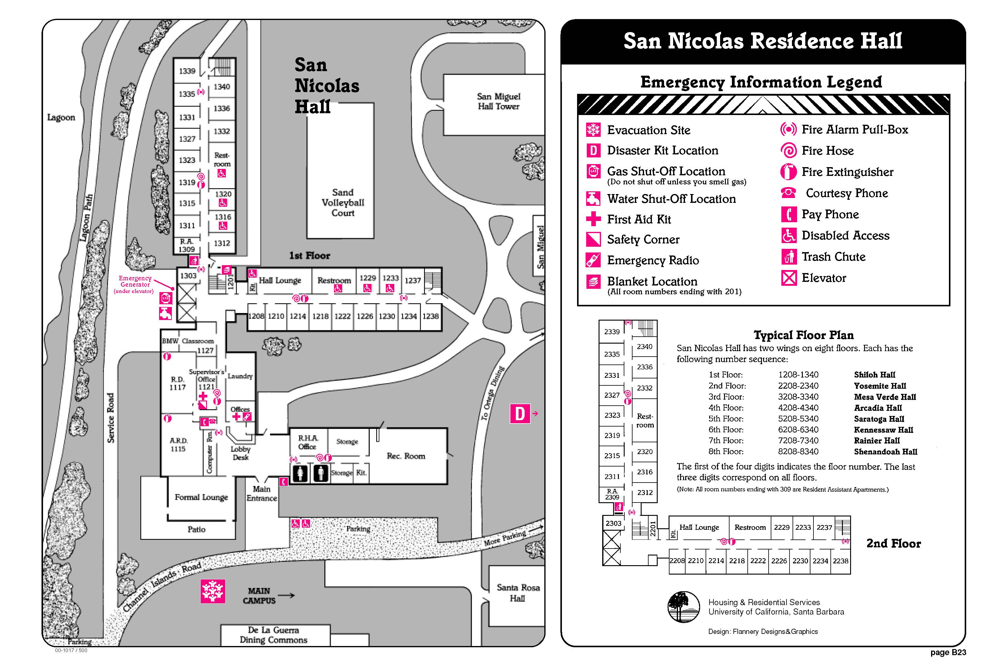 San Nicolas Hall Building Layout
