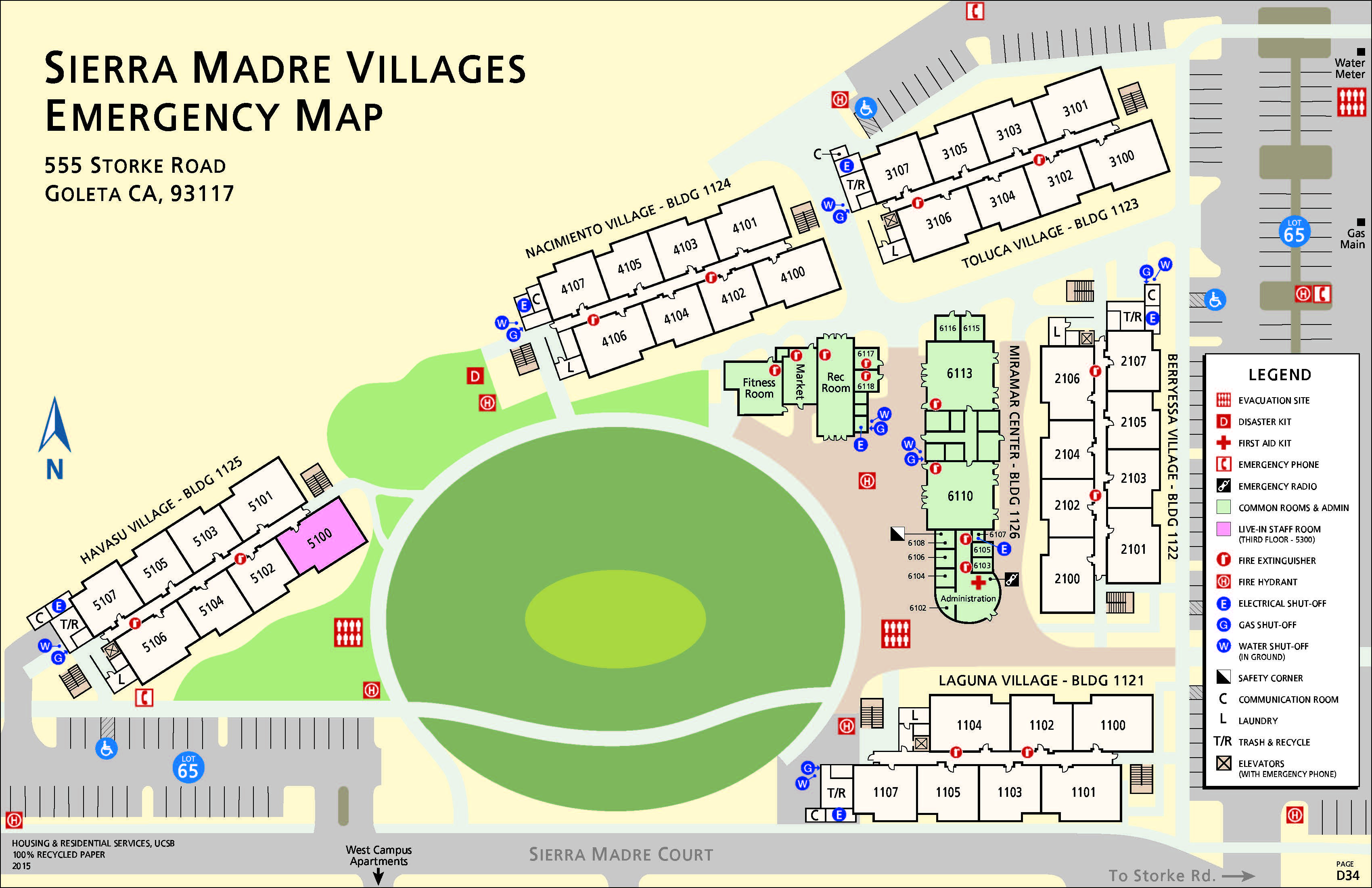 Sierra Madre Villages building layout map