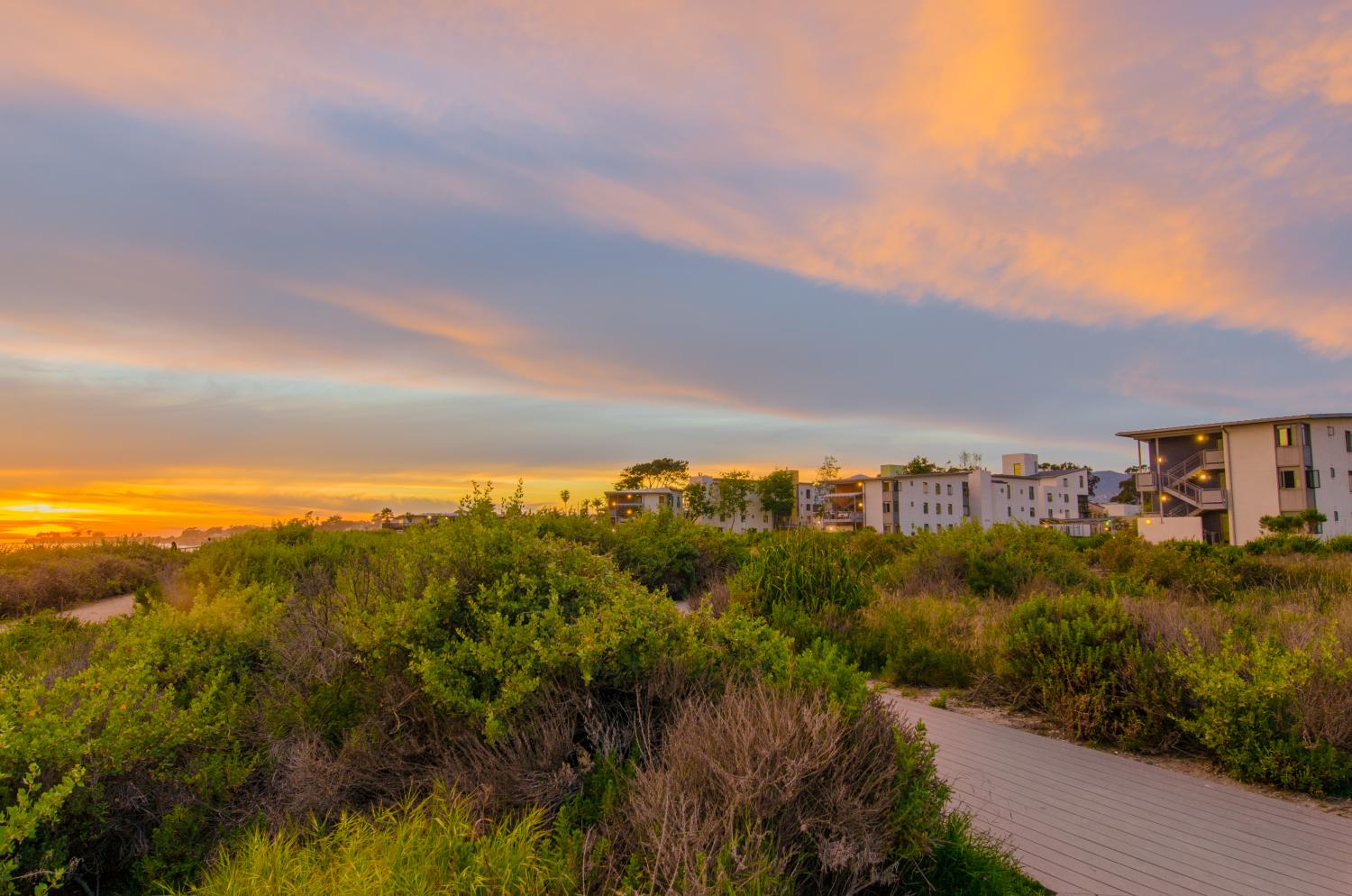 Manzanita Village at sunset