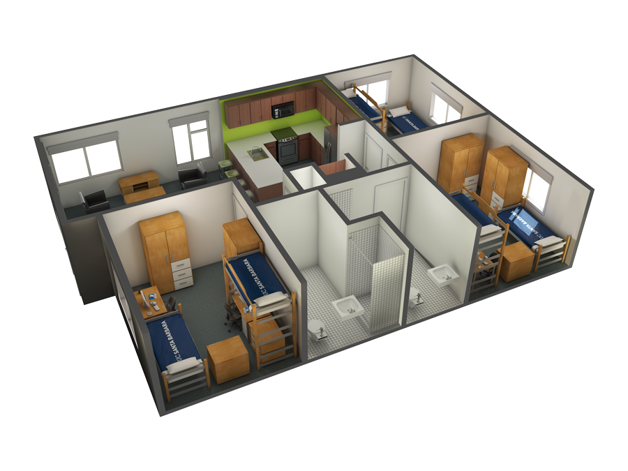 view of an SJV three-bedroom option B in Elsinore & Malibu Courts