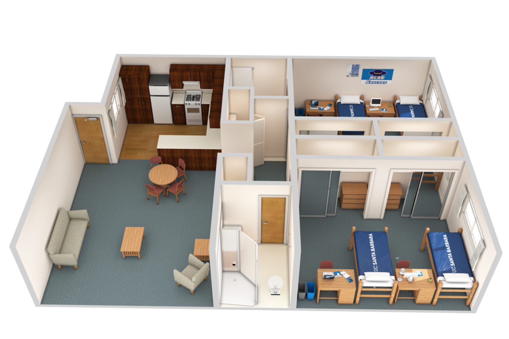 view of El Dorado two-bedroom