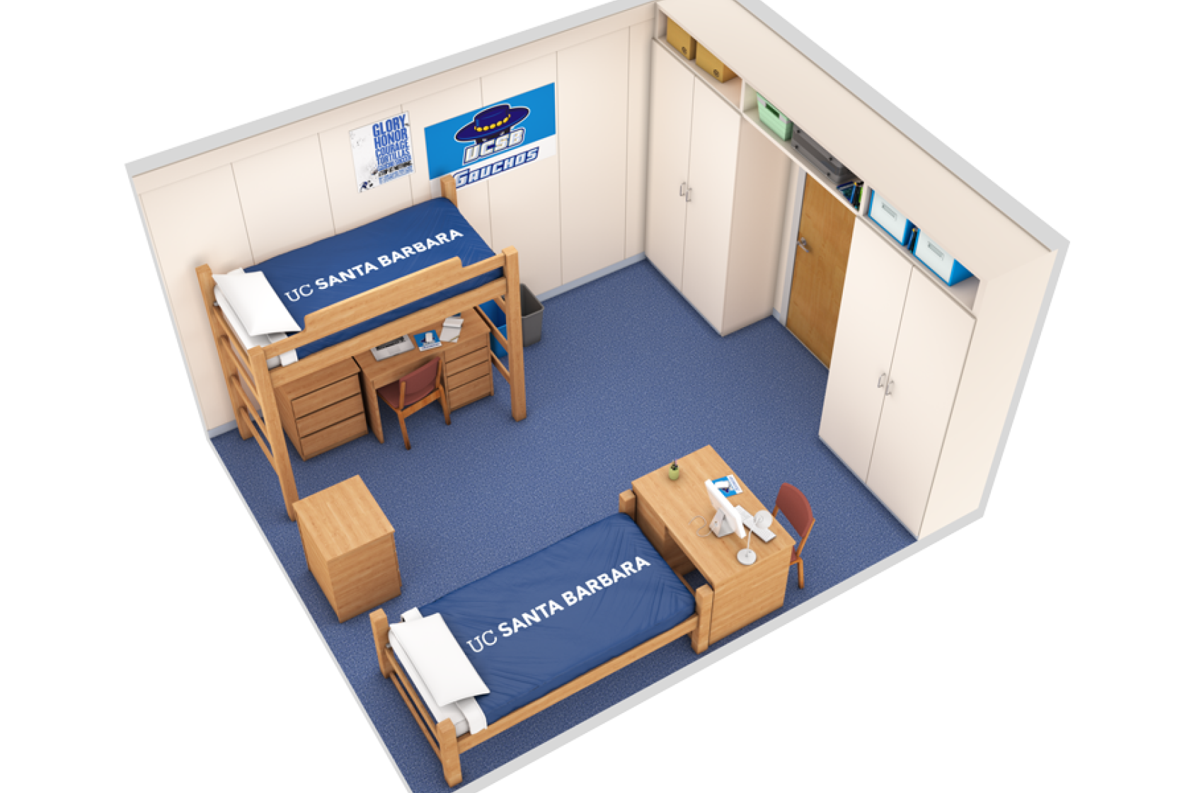 high-rise double room