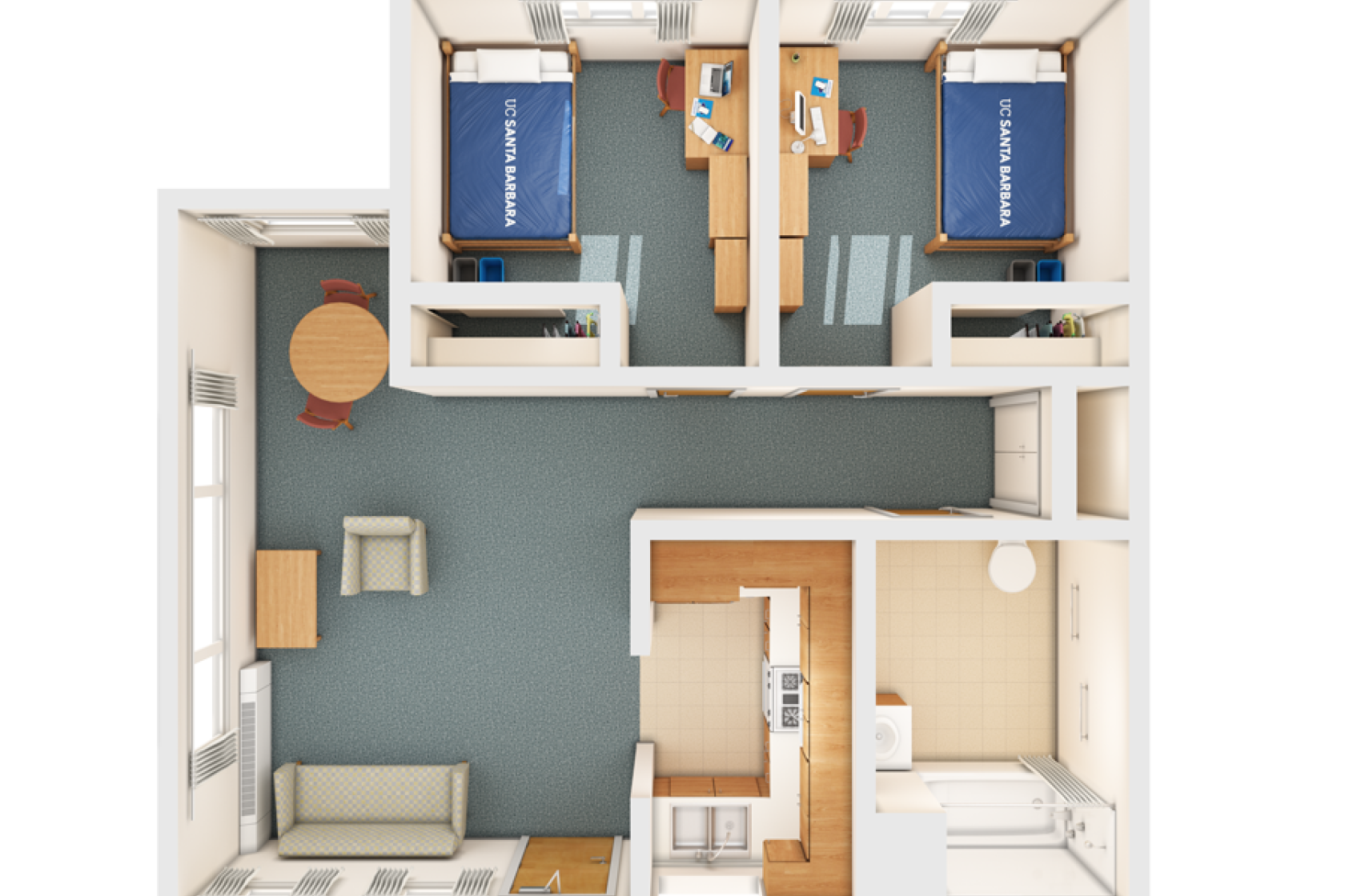 view of a San Clemente two-bedroom