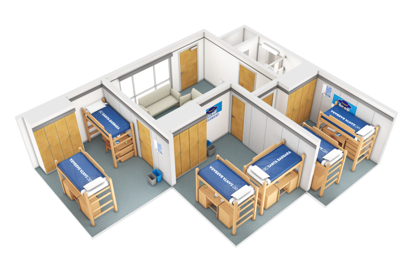 view of a San Rafael 6-person suite