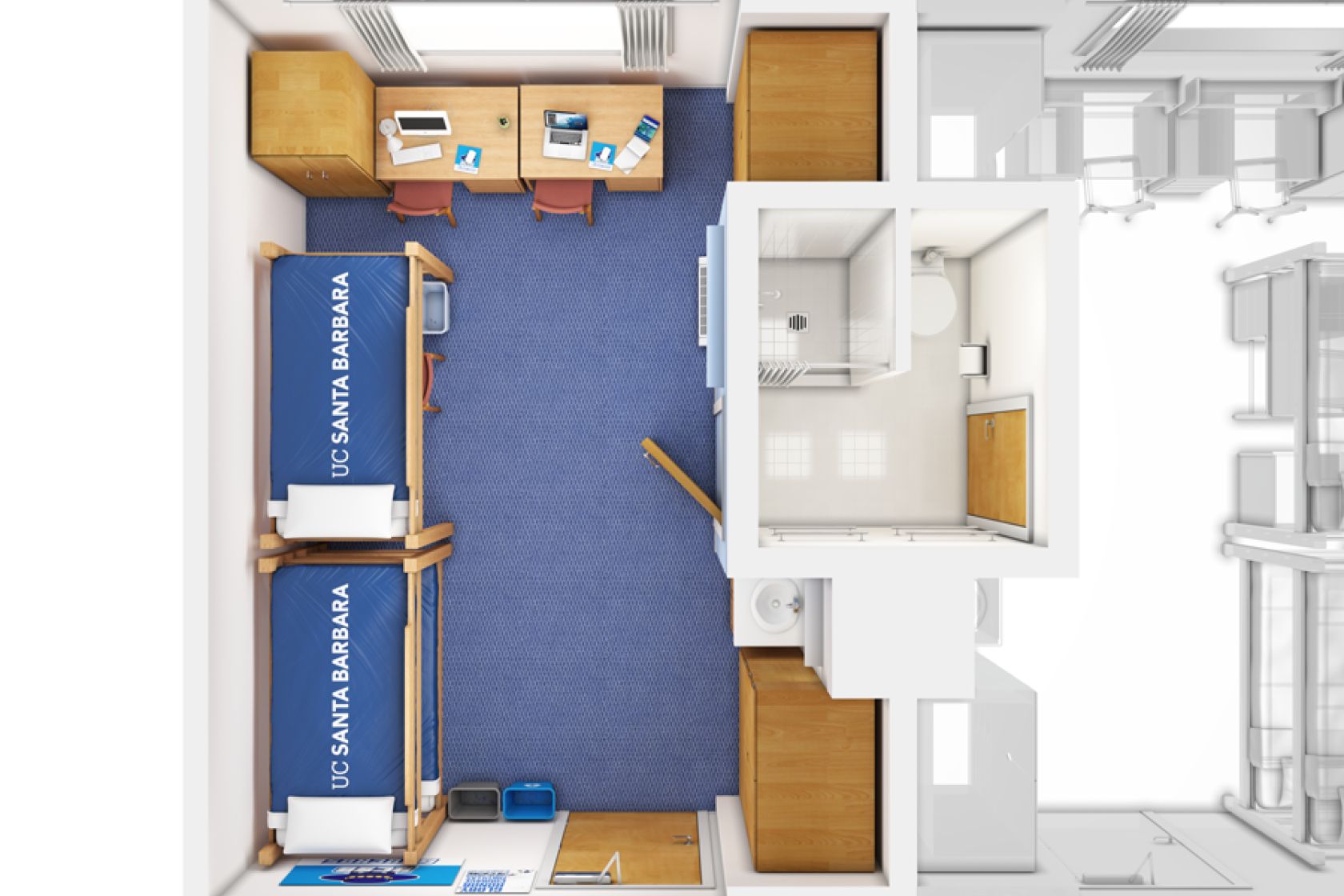 view of a Santa Catalina triple room