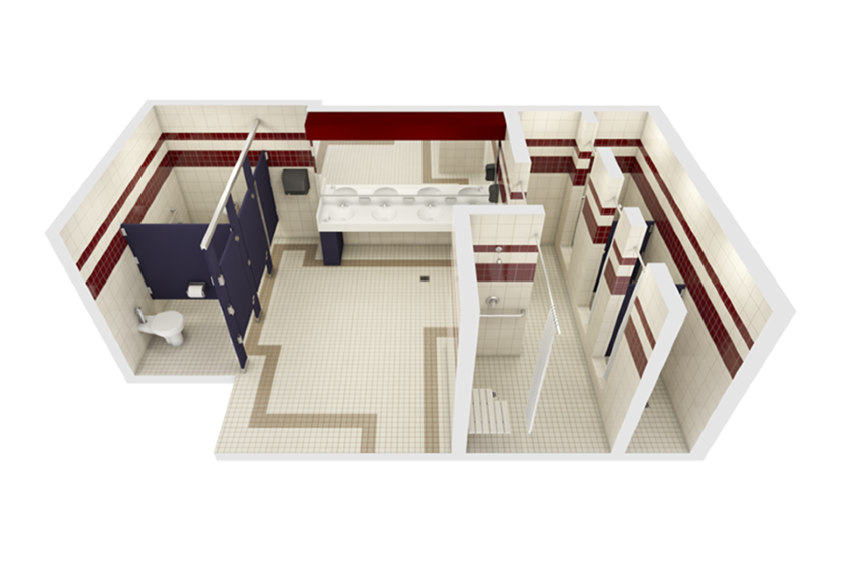 view of a high-rise bathroom