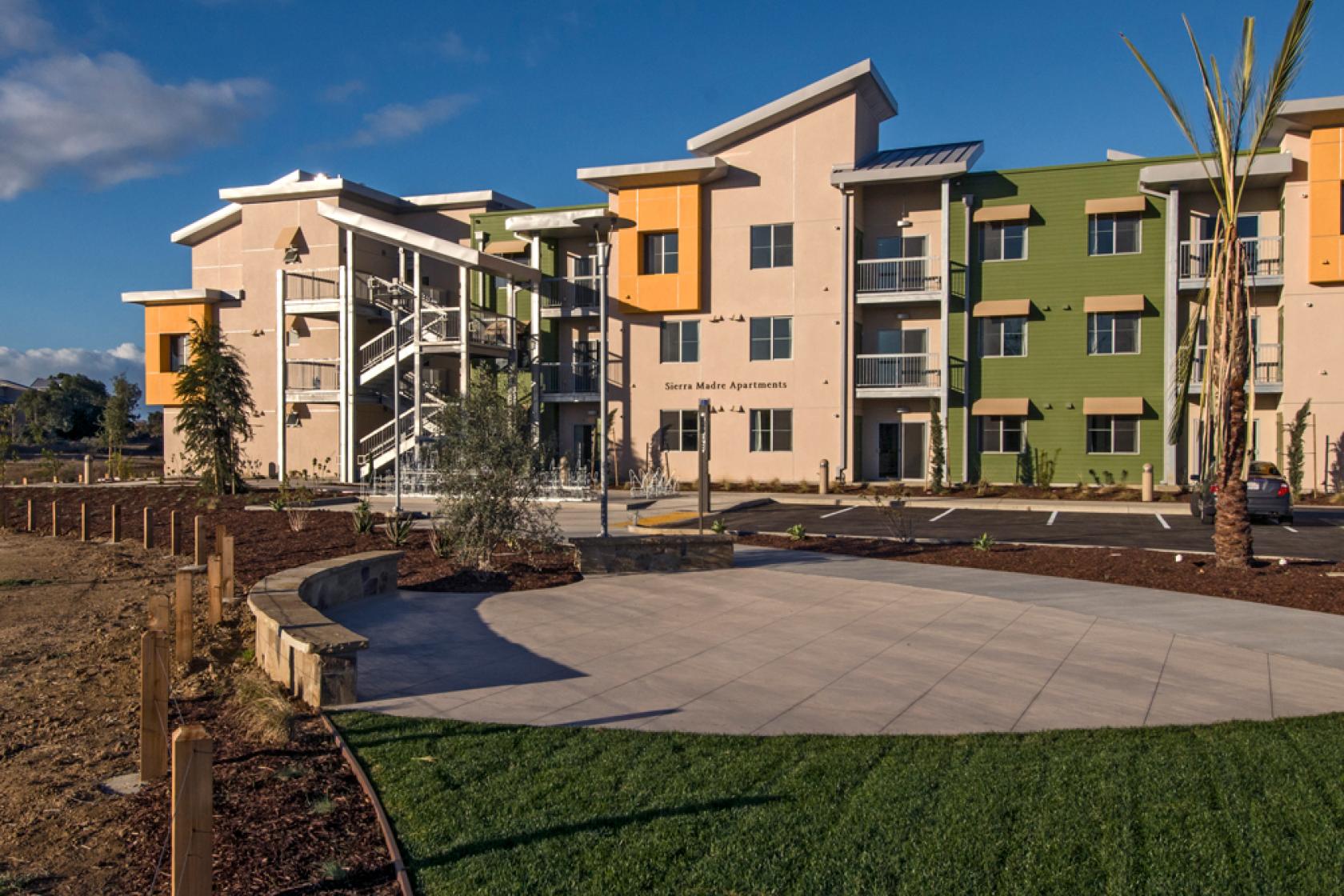 exterior of Sierra Madre Apartments