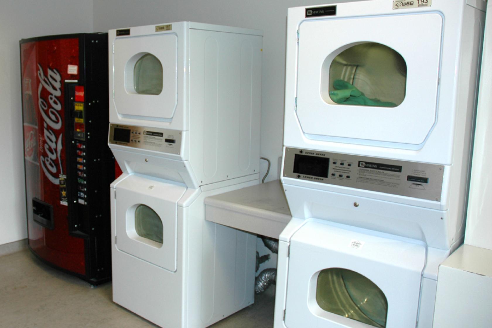 laundry room inside Manzanita Villages