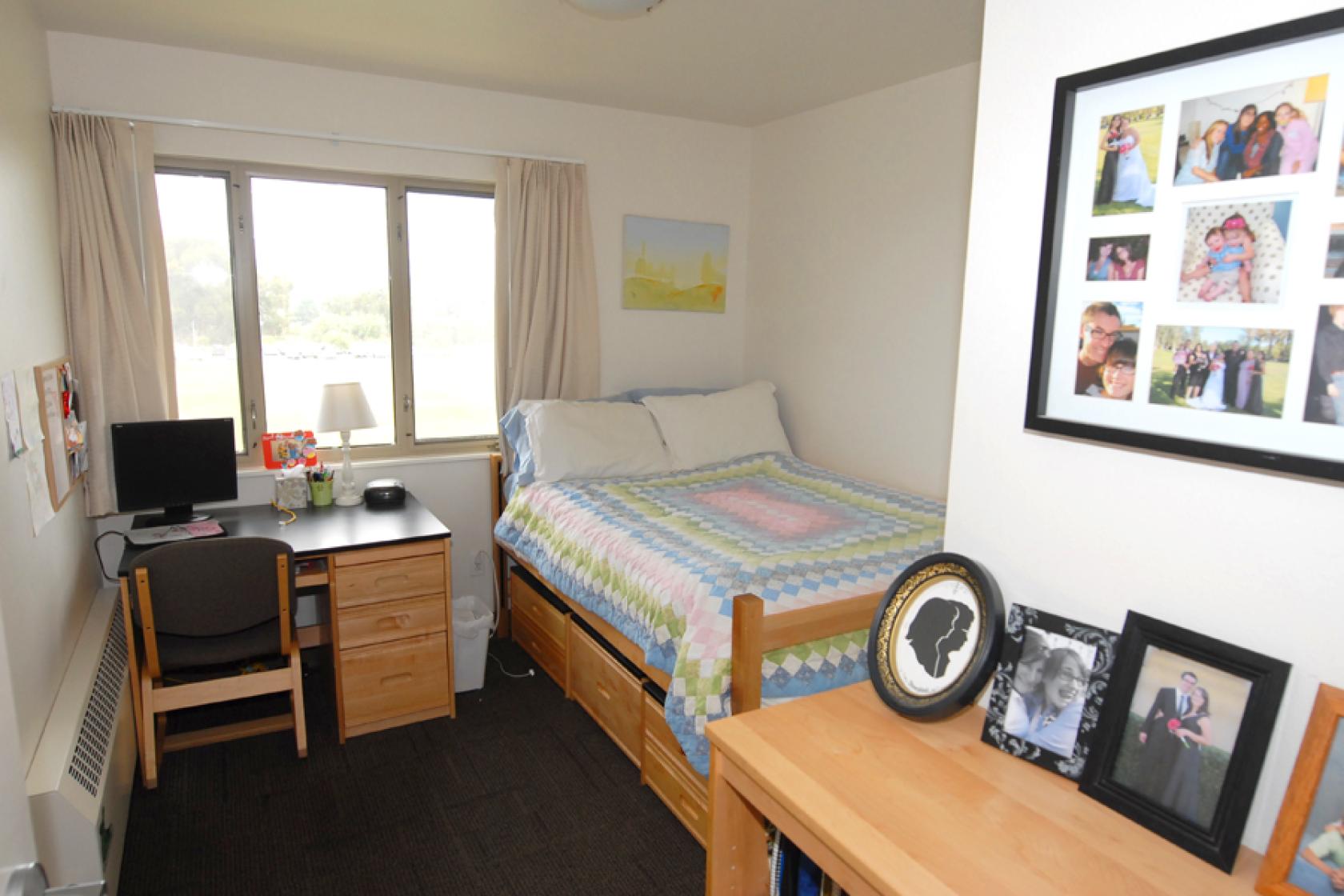 another view of a bedroom inside San Clemente Villages apartment
