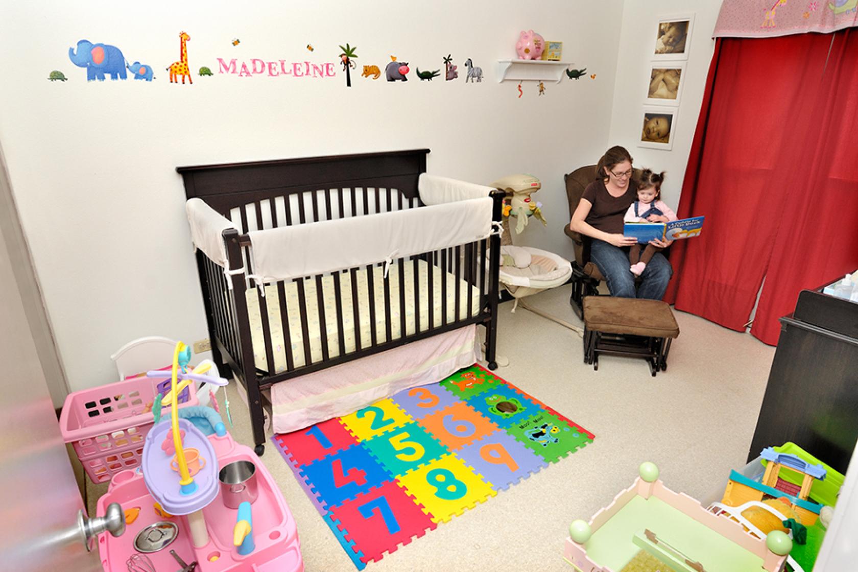 child's room inside Family Student Housing