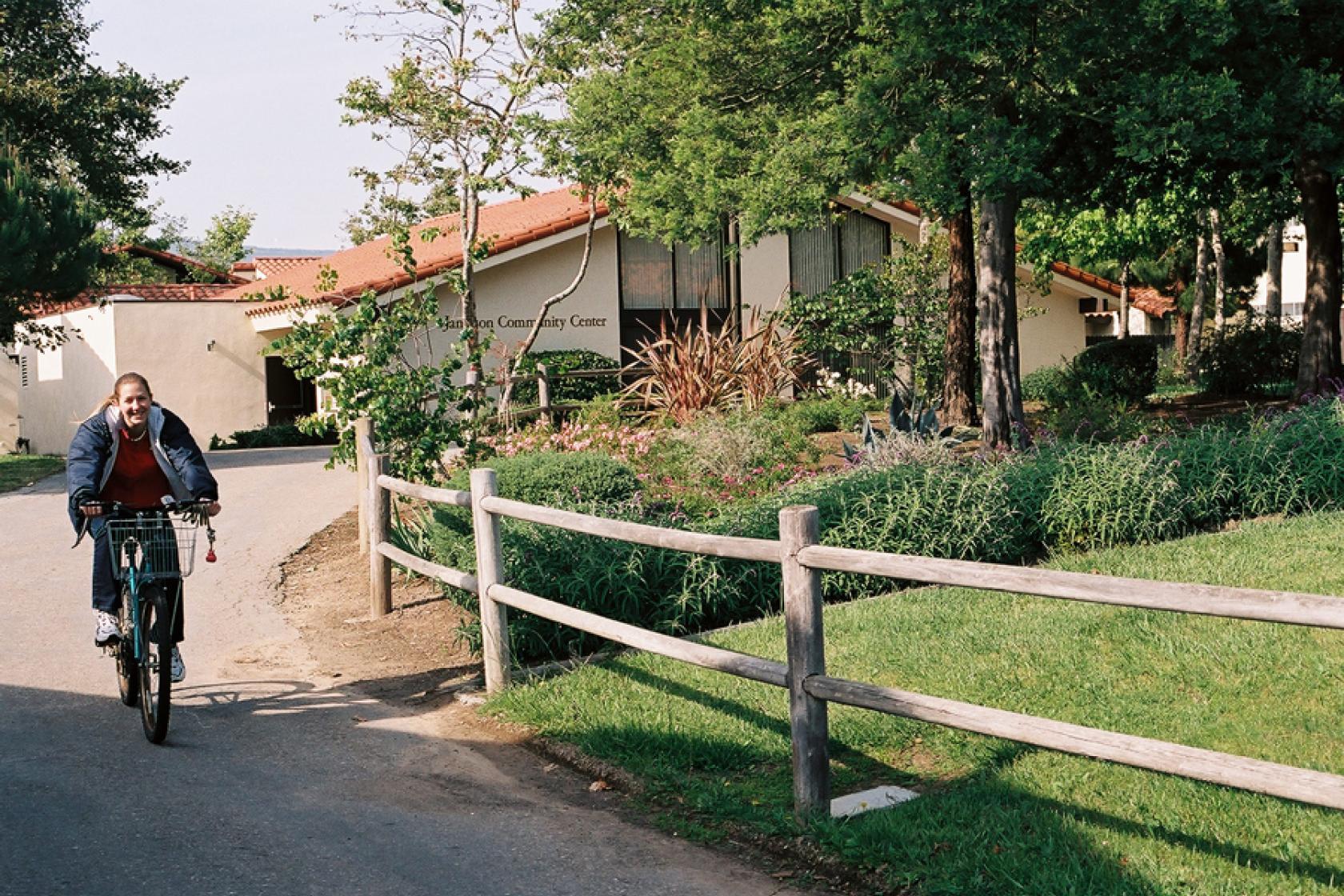 bike path at Santa Ynez apartments