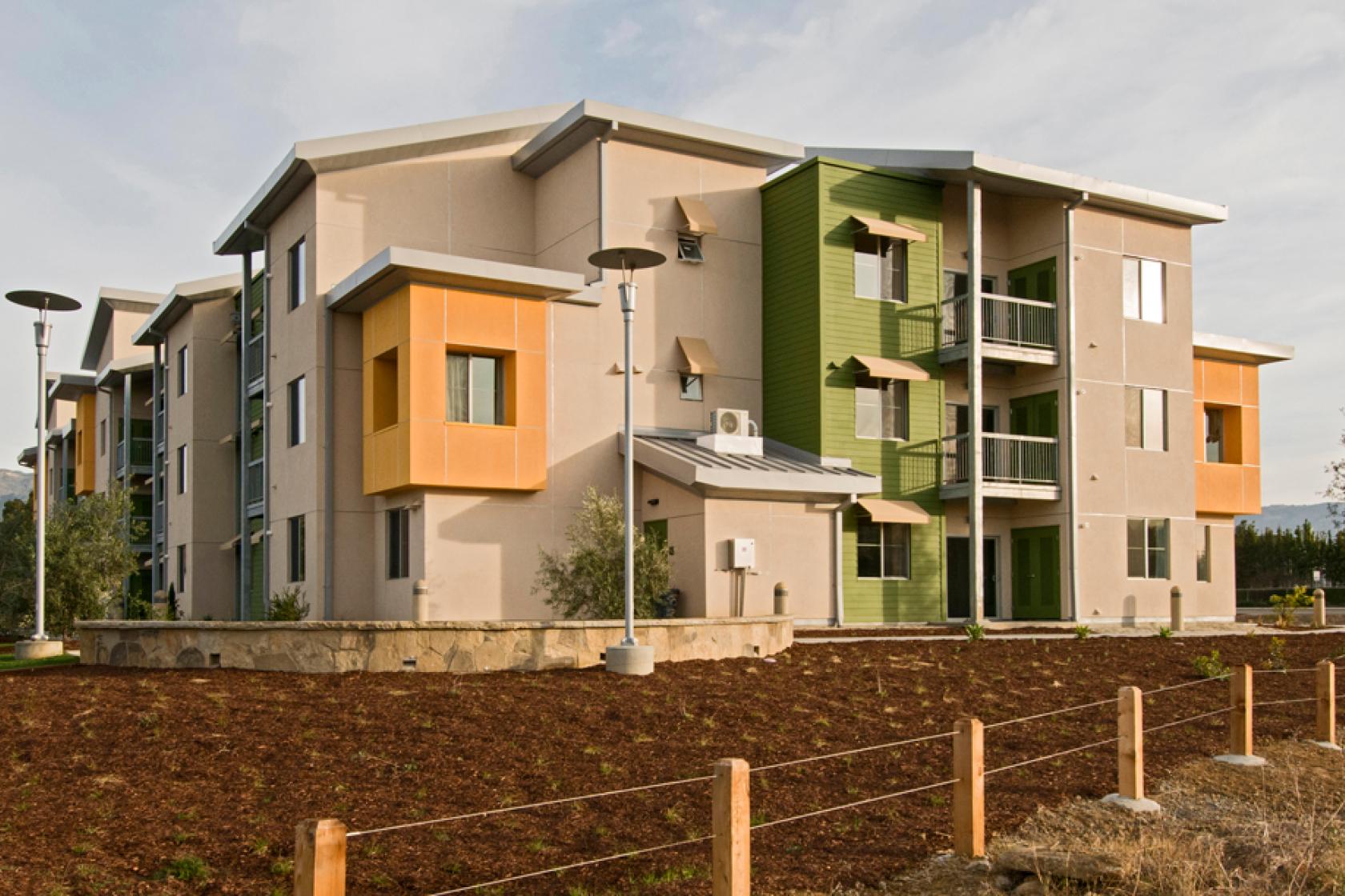 exterior of Sierra Madre Apartments