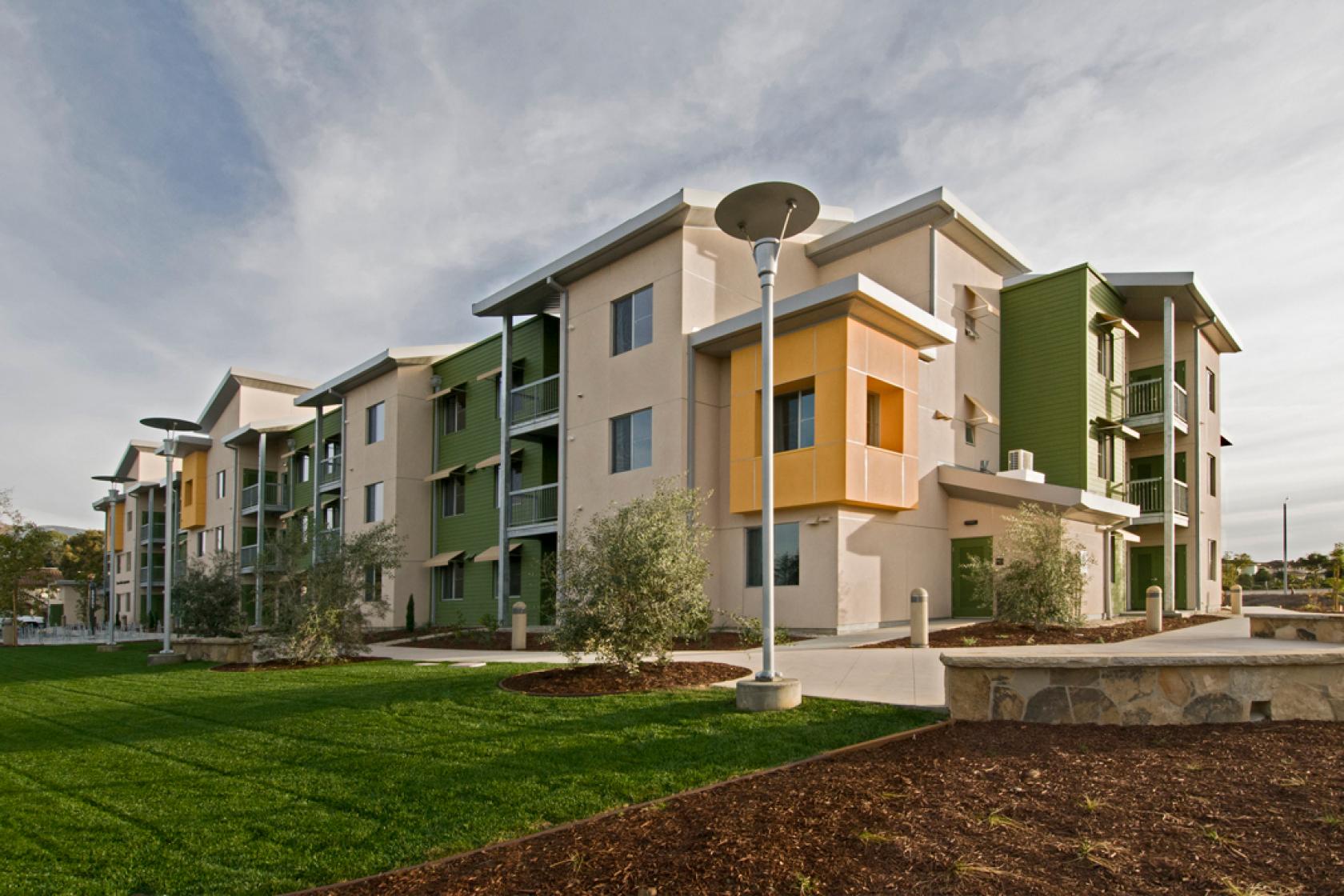 exterior of Sierra Madre Apartments