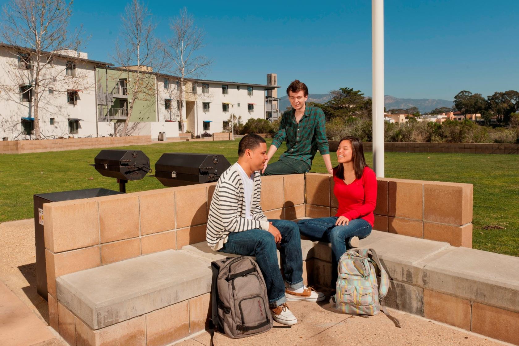 outdoor seating outside Manzanita Villages