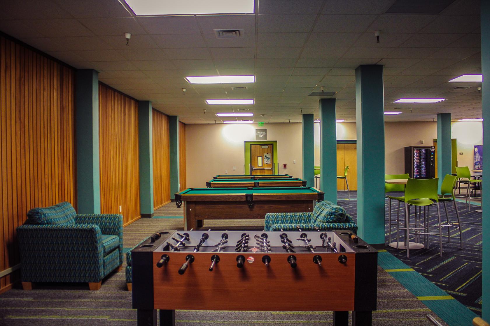 recreation room at Santa Catalina