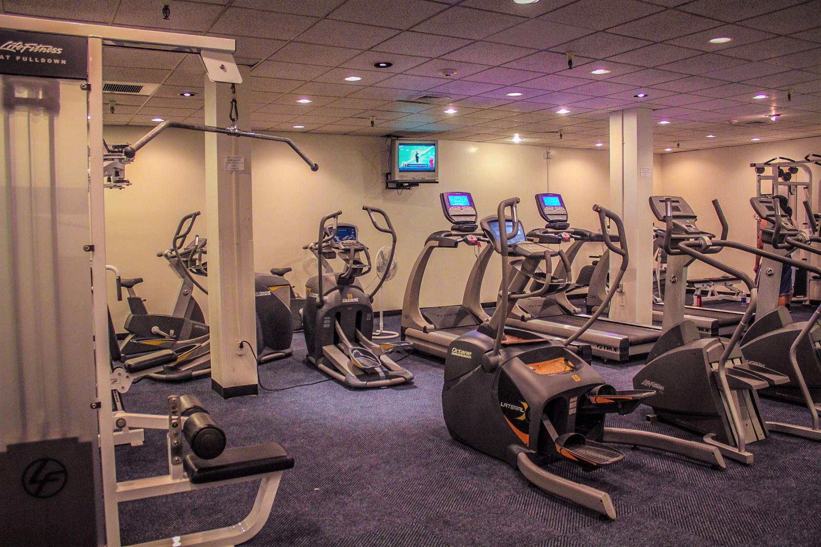 fitness room at Santa Catalina