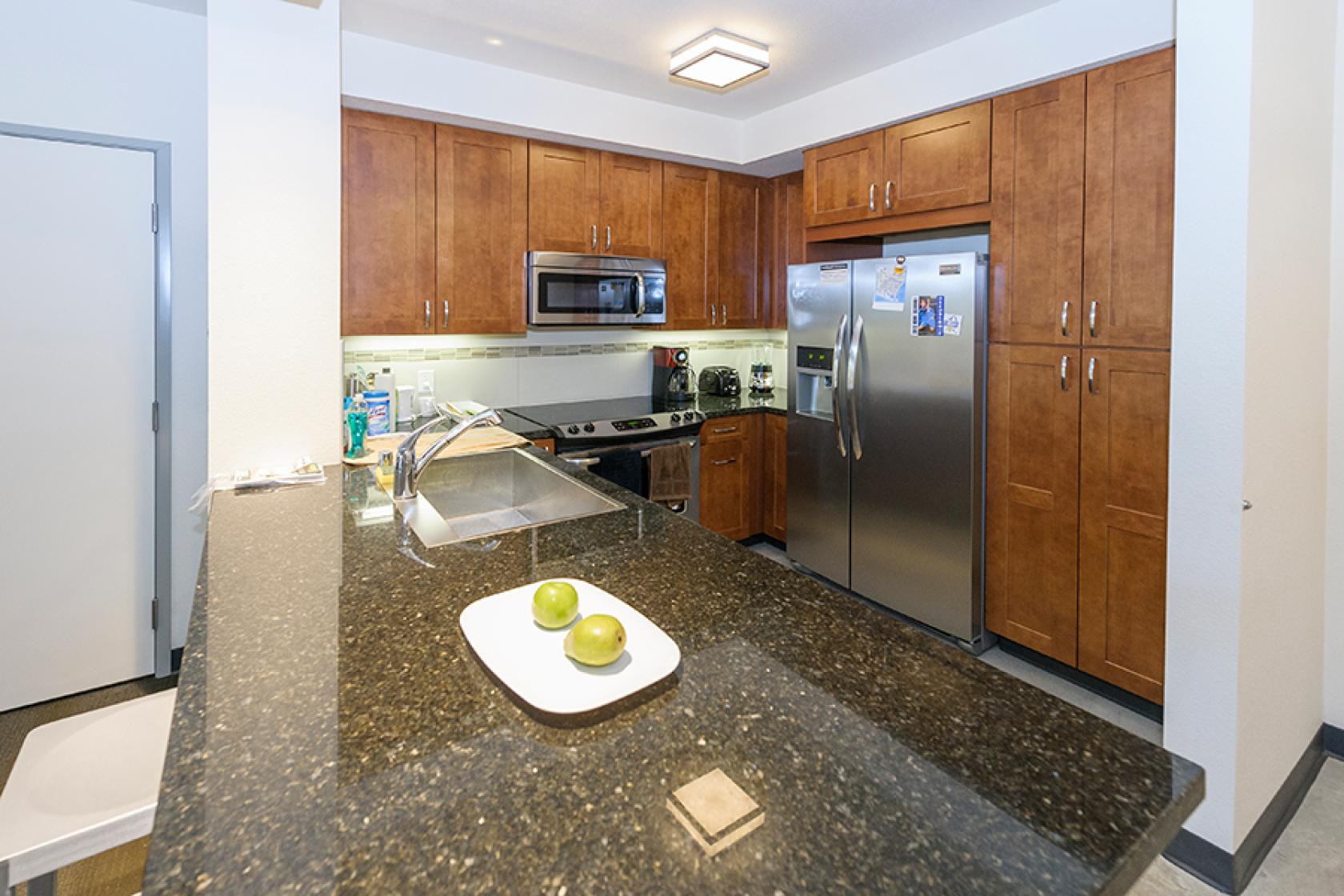 kitchen inside Sierra Madre Villages