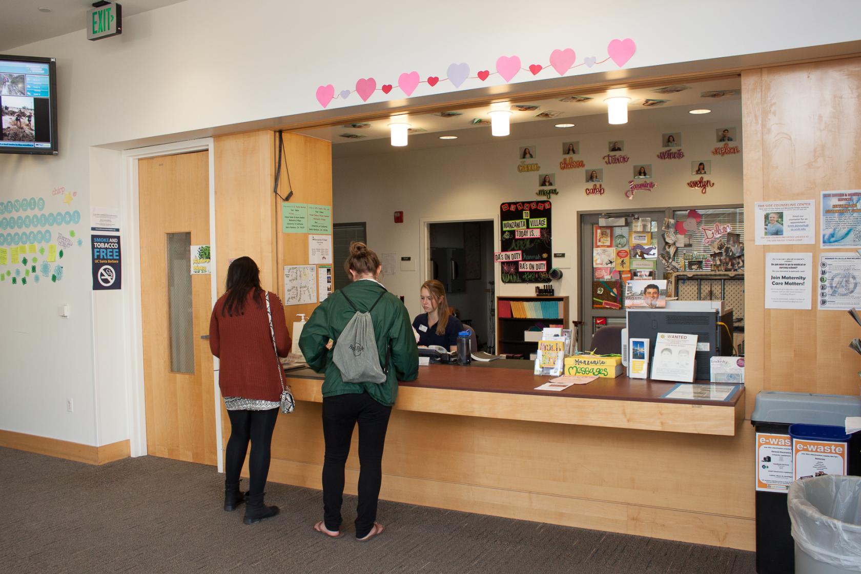 front desk of Manzanita Villages