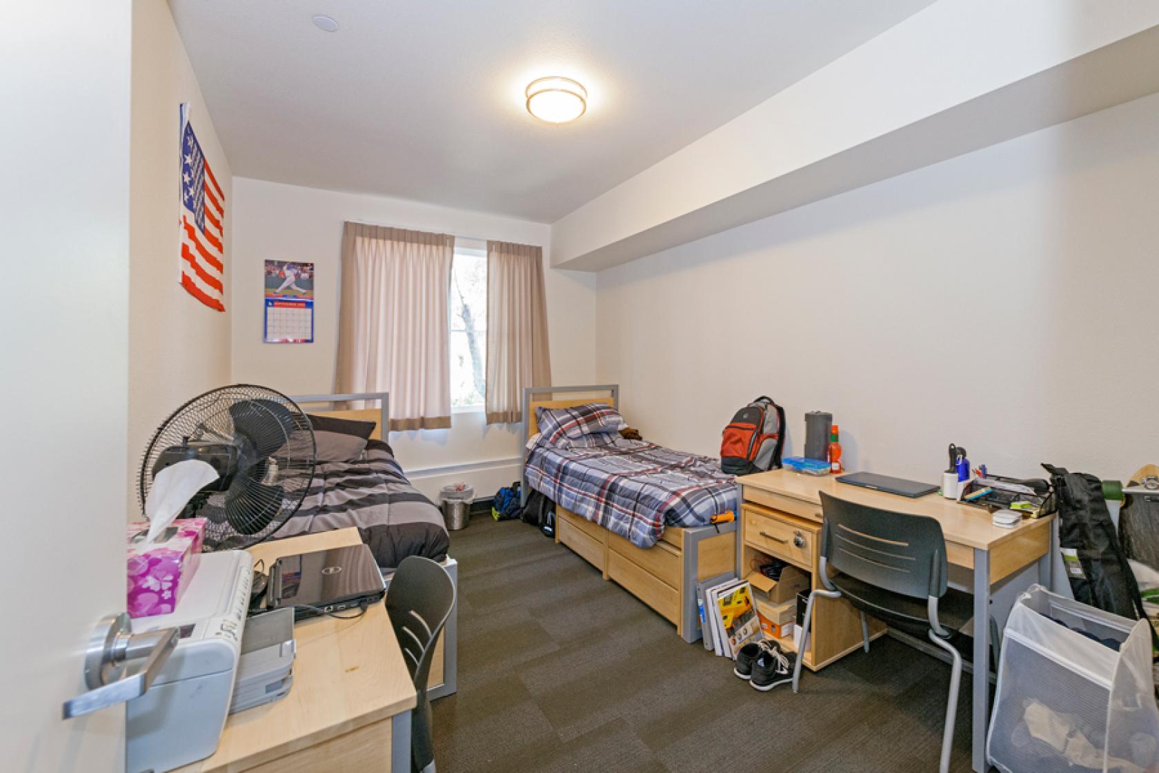 student bedroom inside Sierra Madre Villages