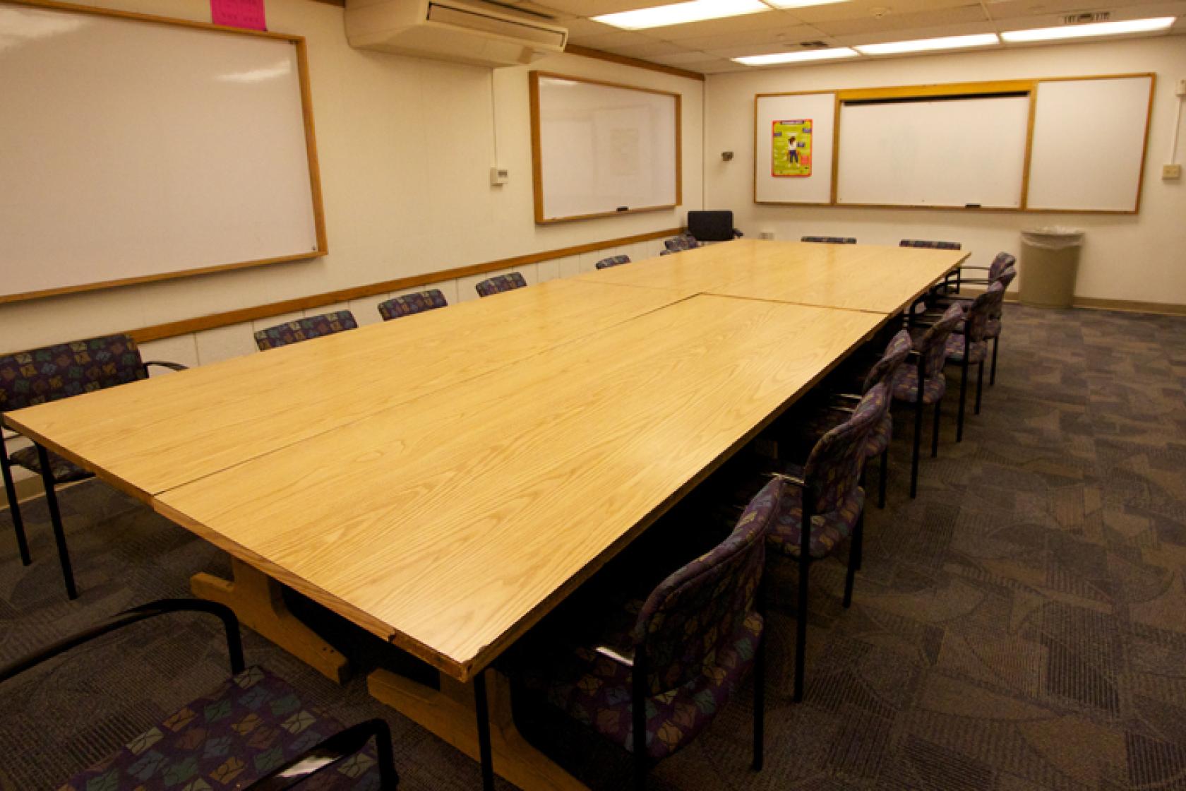 study room inside San Miguel residence hall