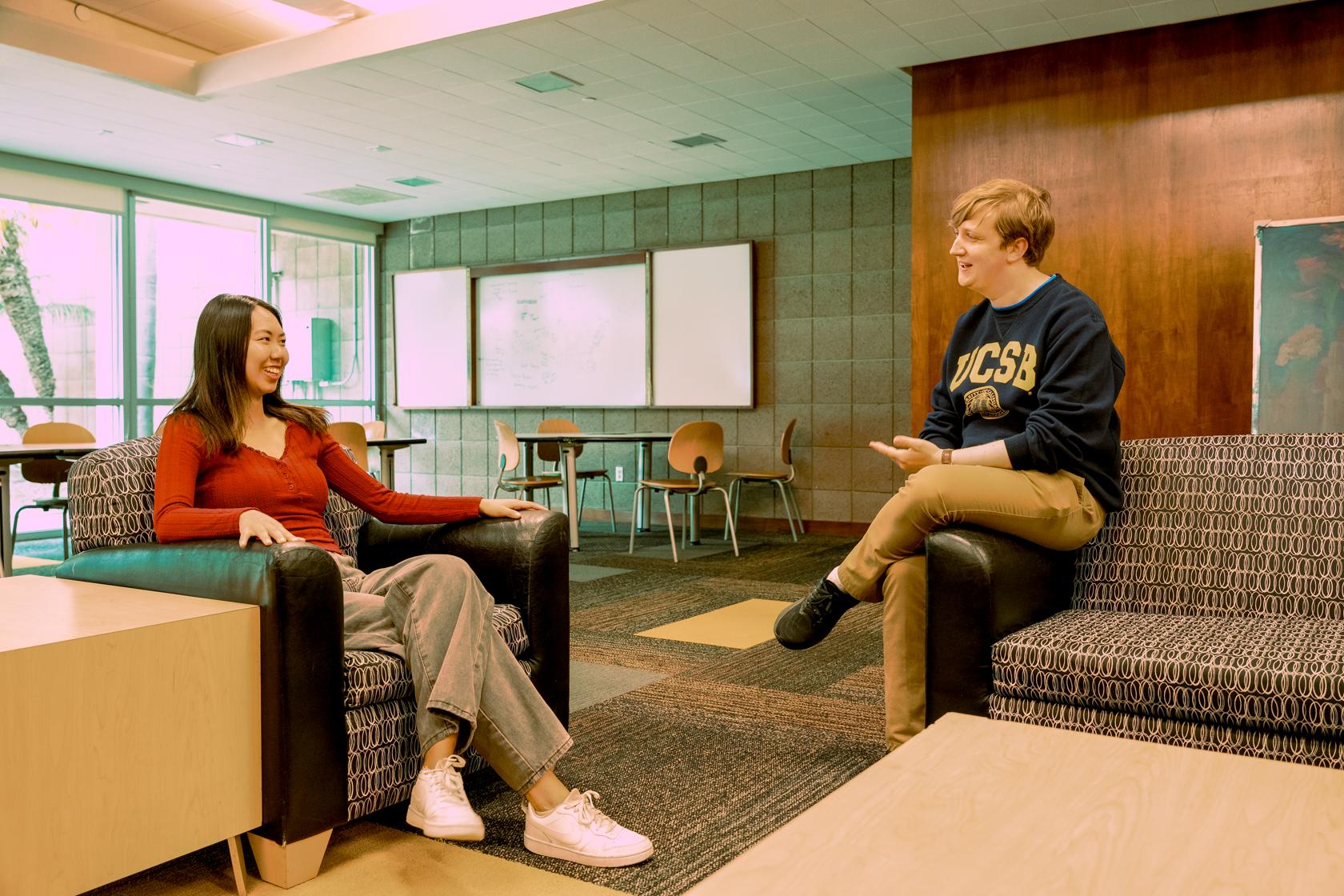lounge inside Anacapa Hall